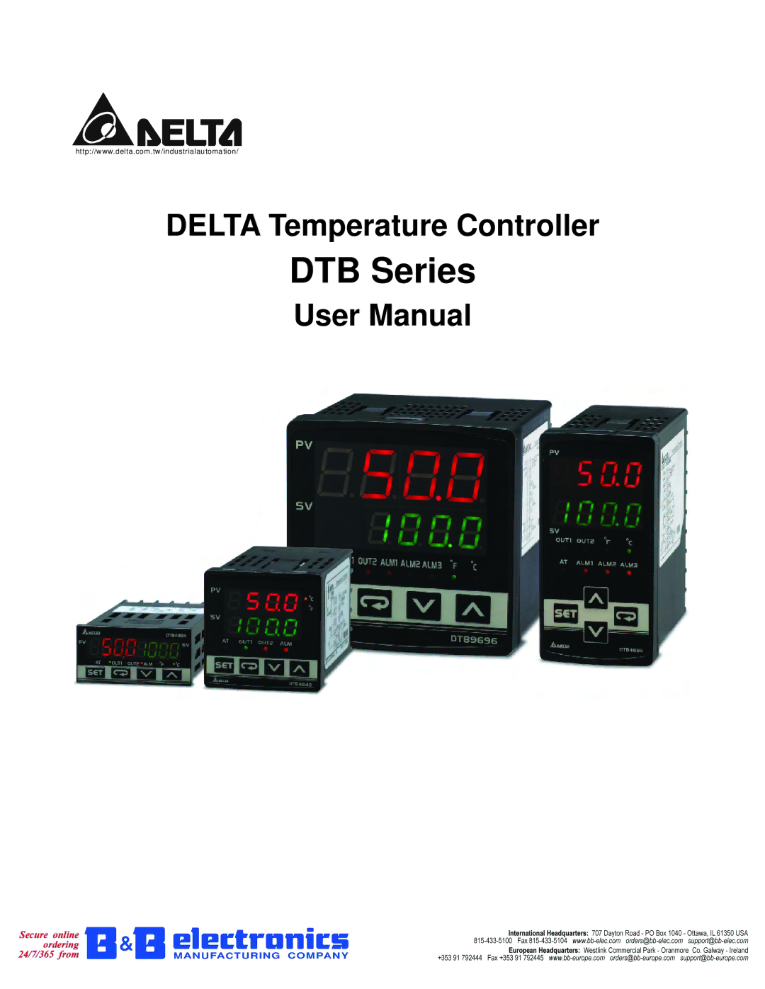 B&B Electronics DTB Series user manual 