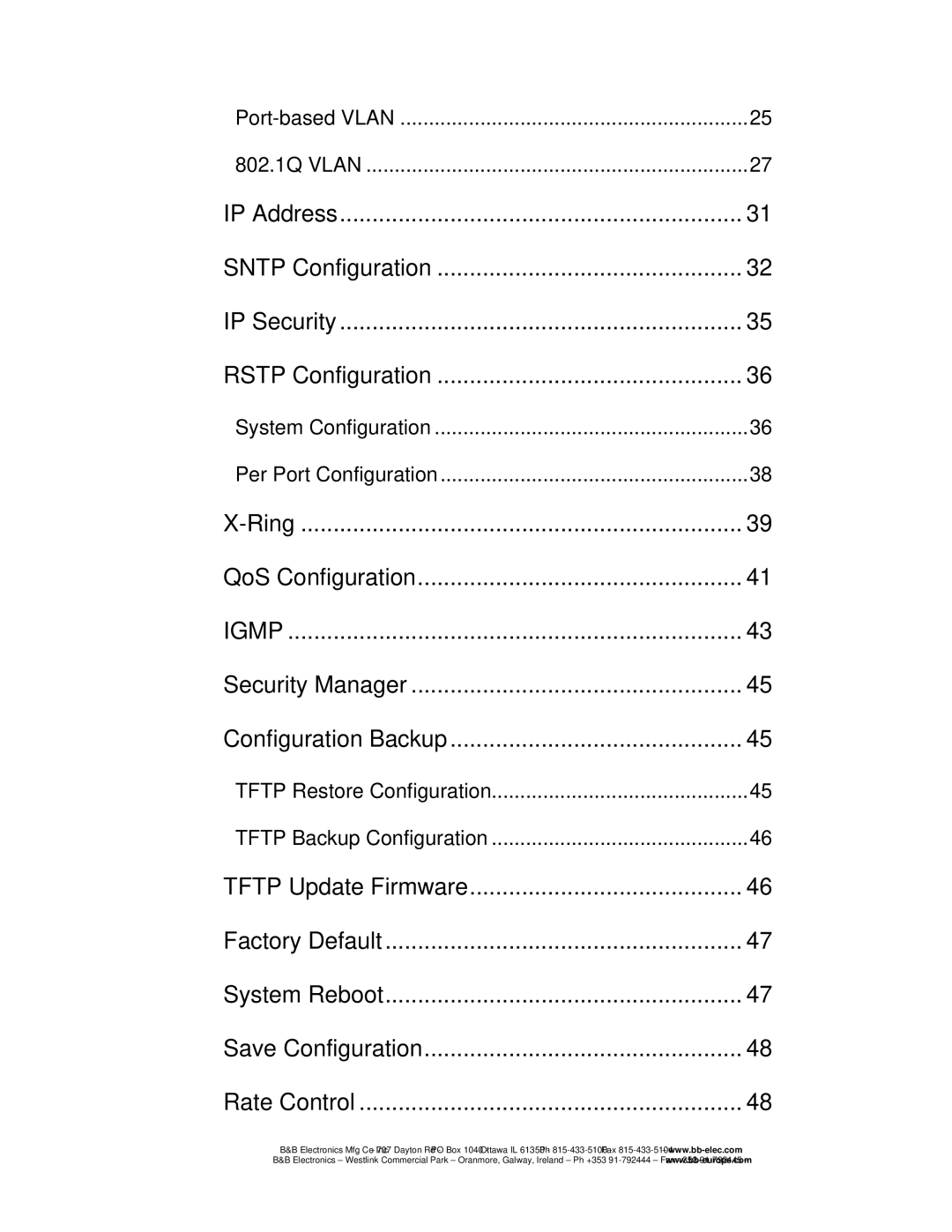 B&B Electronics EIR505-XX manual Igmp 