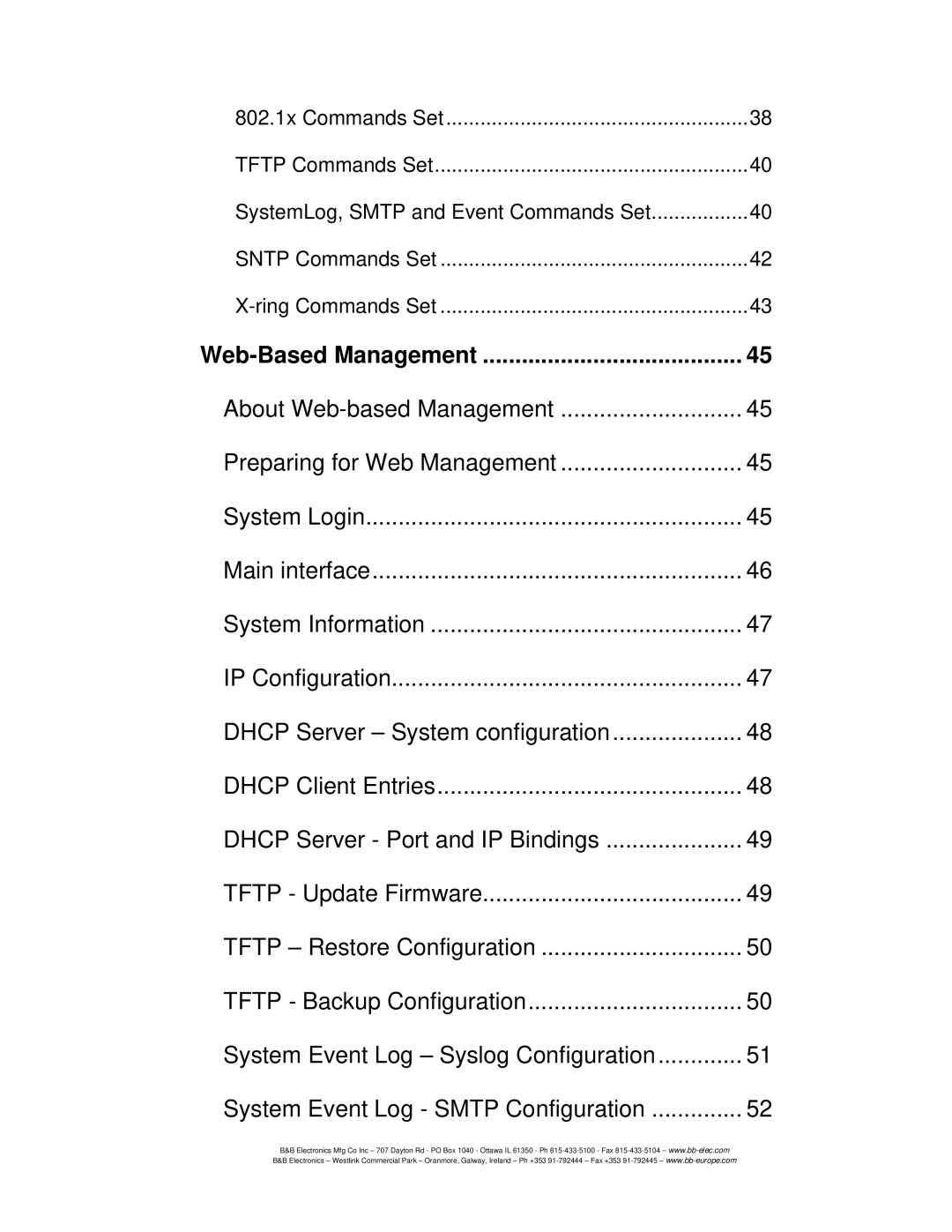 B&B Electronics EIR608-xSFP manual About Web-based Management Preparing for Web Management 