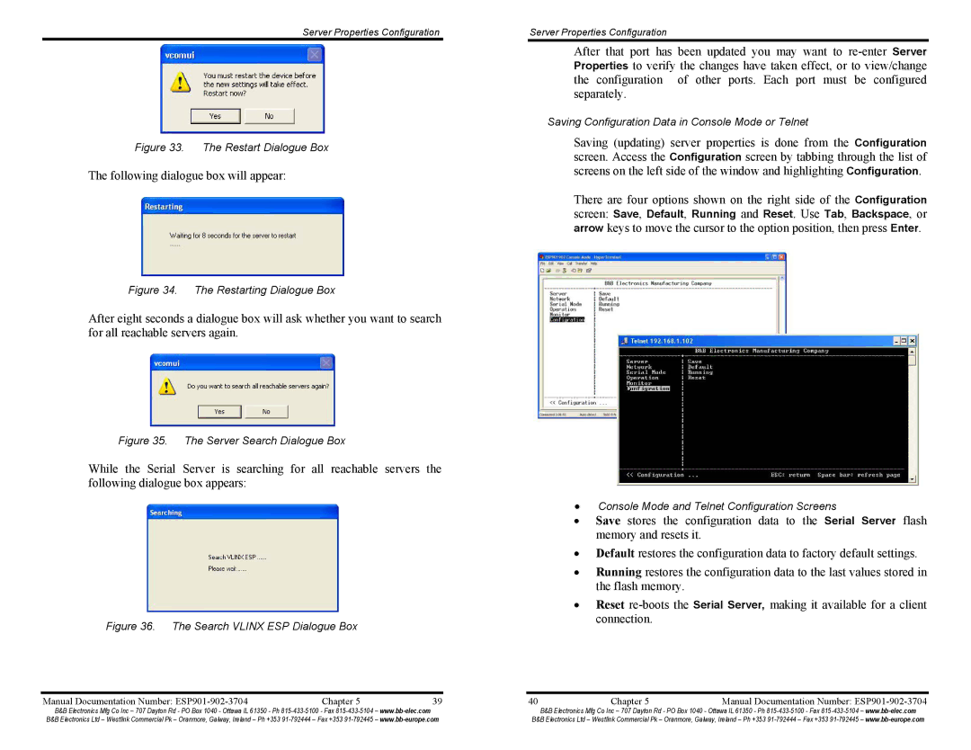 B&B Electronics ESP901E, ESP902E manual Following dialogue box will appear 