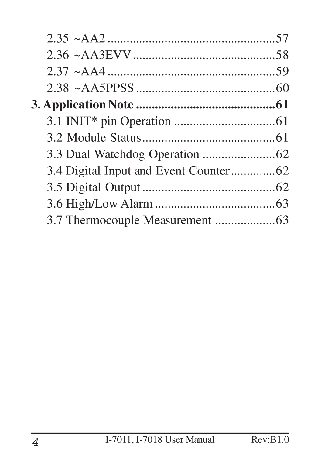 B&B Electronics I-7011 user manual High/Low Alarm 