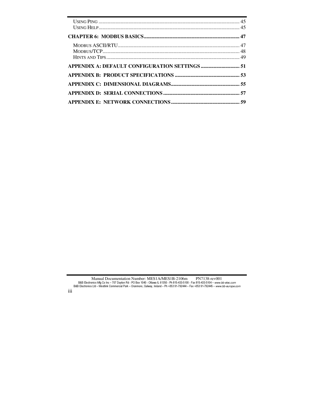 B&B Electronics MES1A, MES1B manual Modbus Basics 