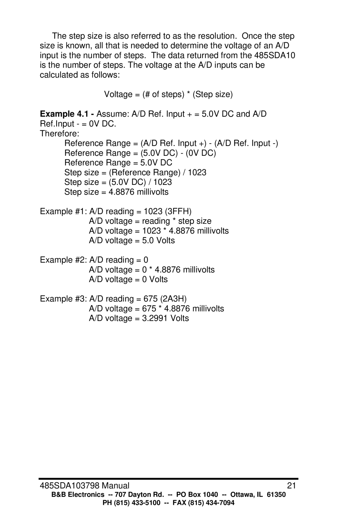 B&B Electronics RS-485 manual 