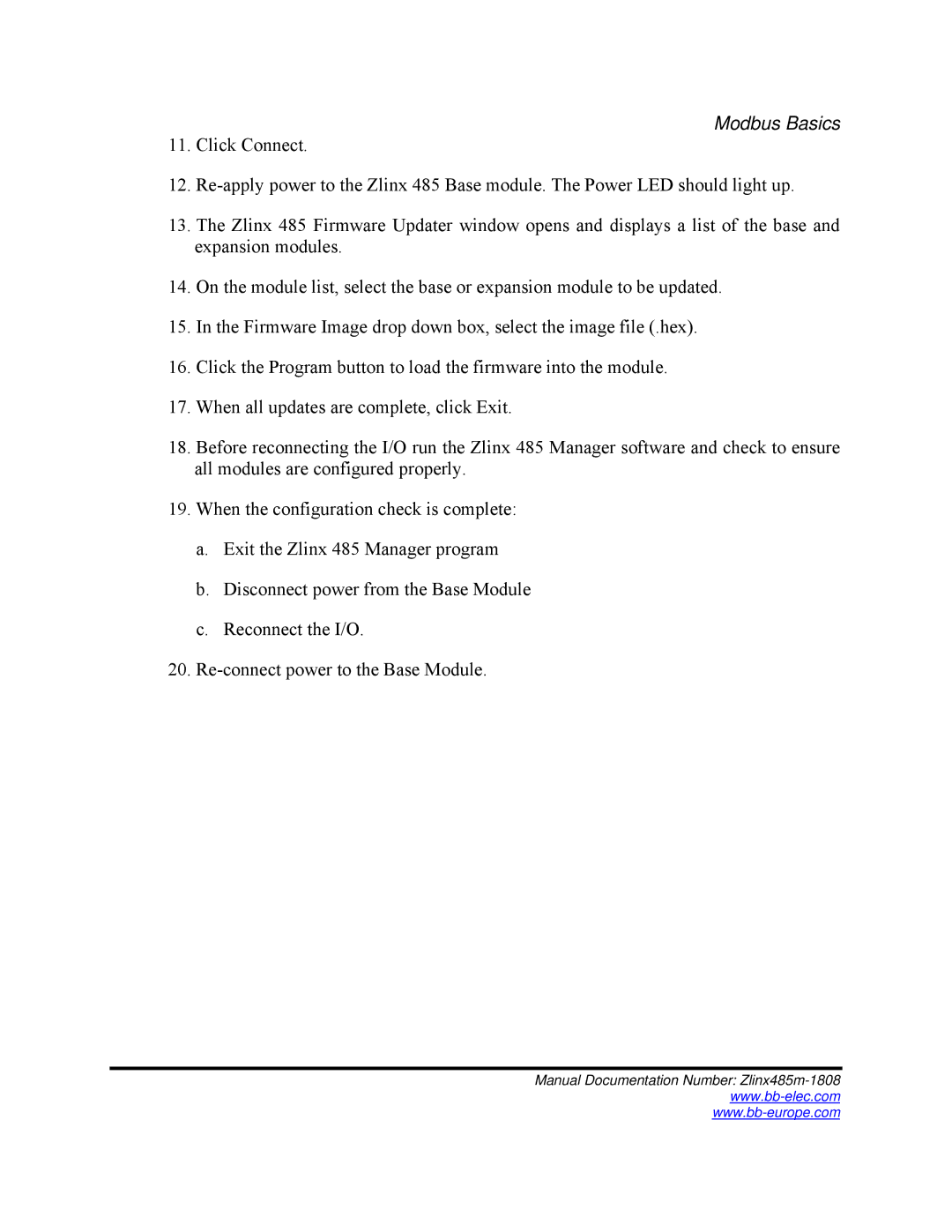 B&B Electronics Zlinx 485 manual Modbus Basics 