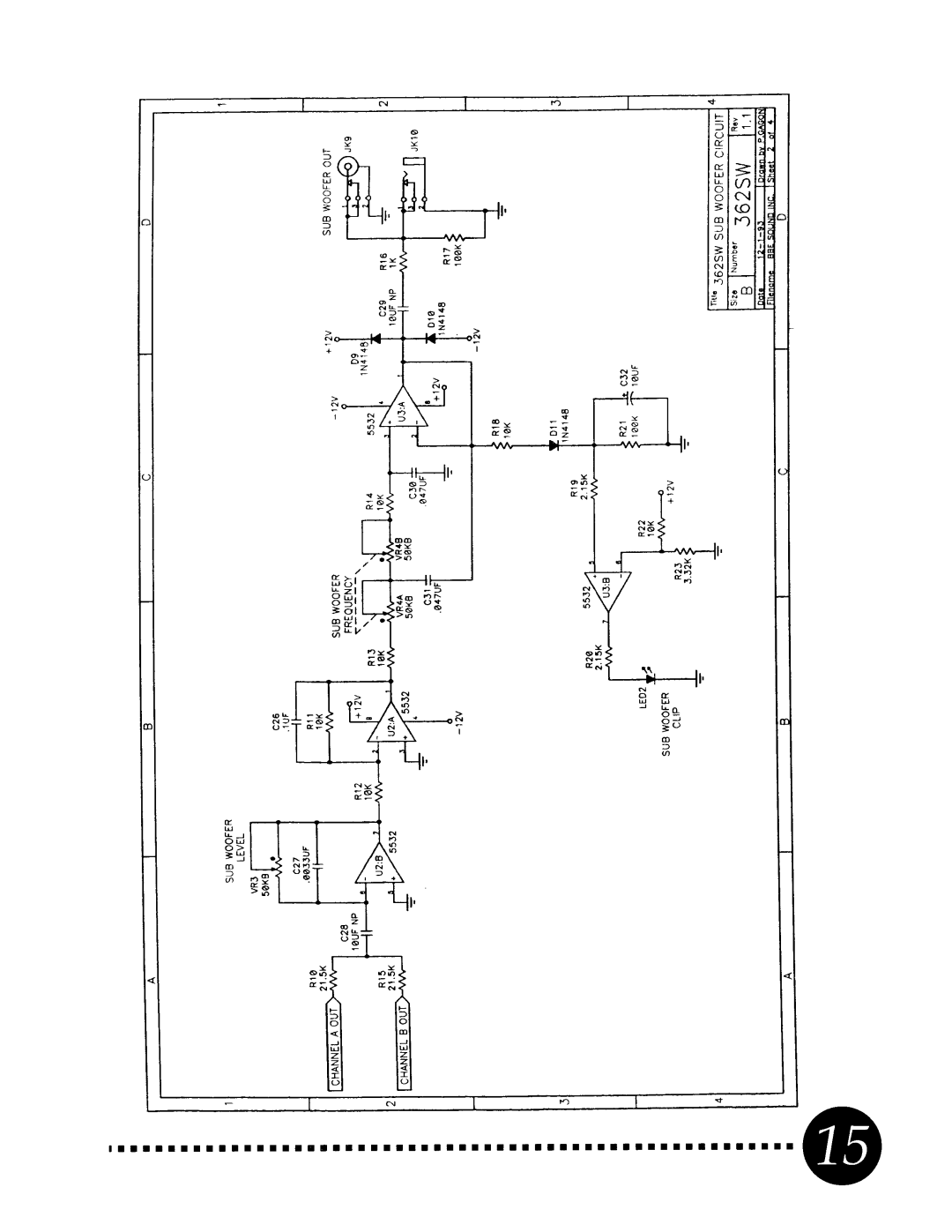 BBE 362SW manual 