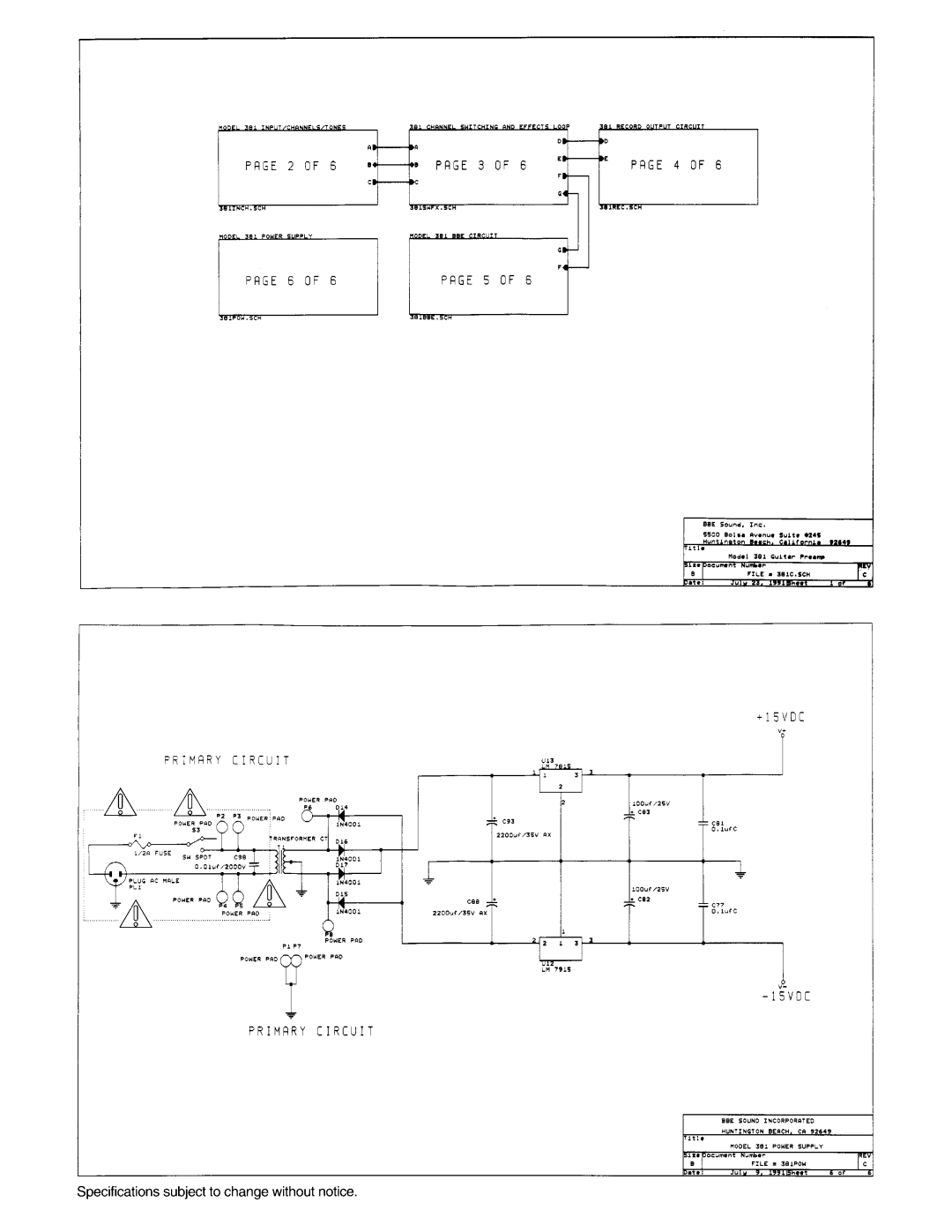 BBE 381 manual 