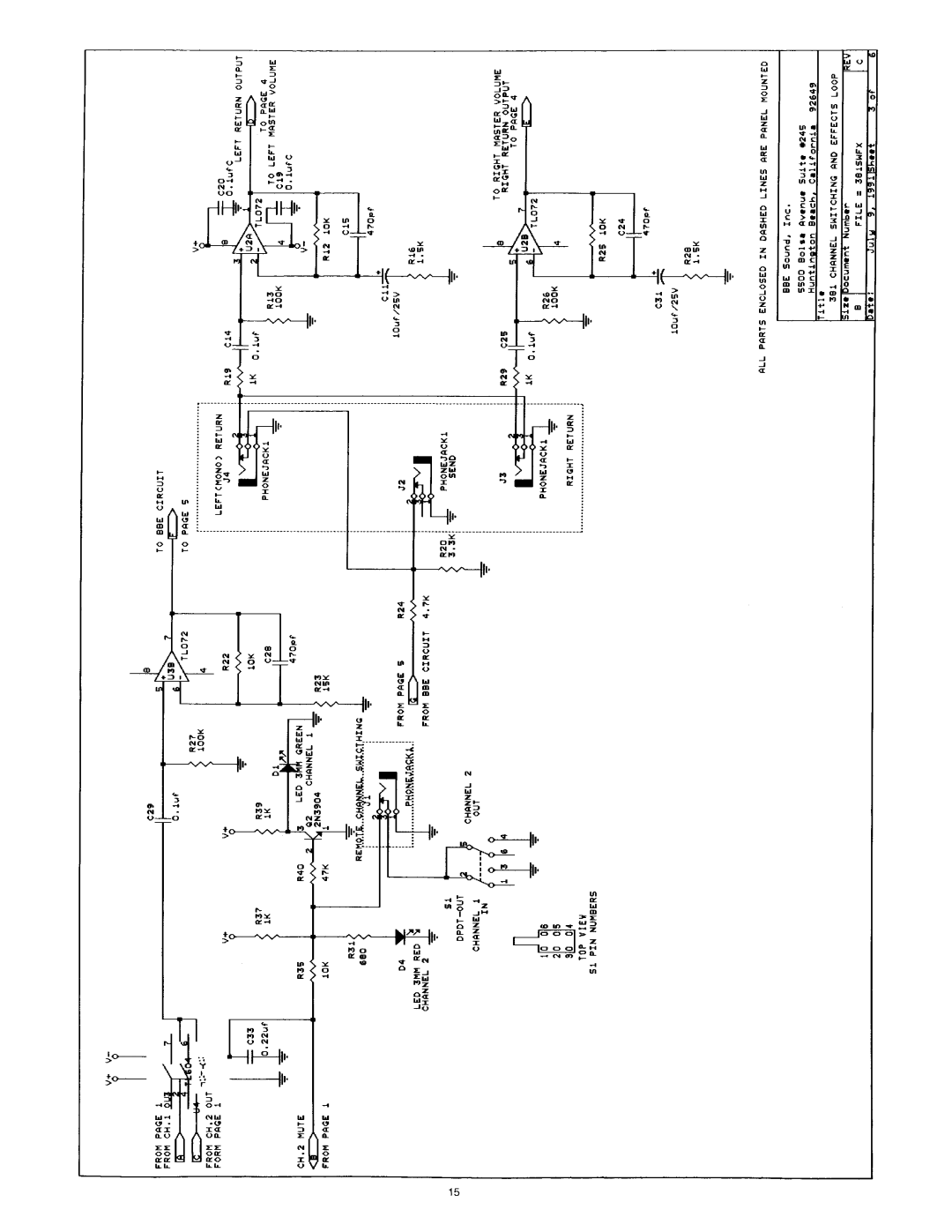 BBE 381 manual 