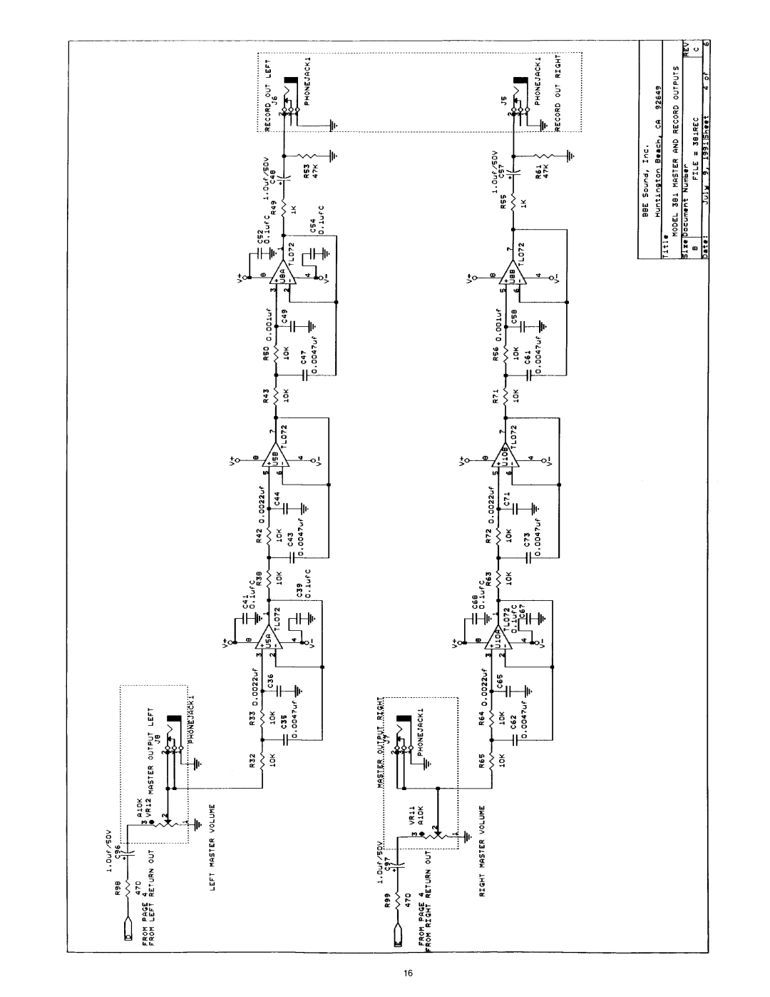 BBE 381 manual 