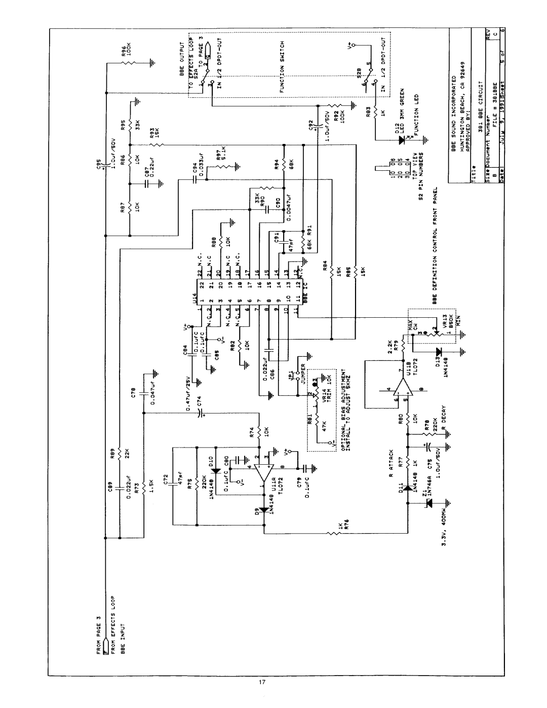 BBE 381 manual 