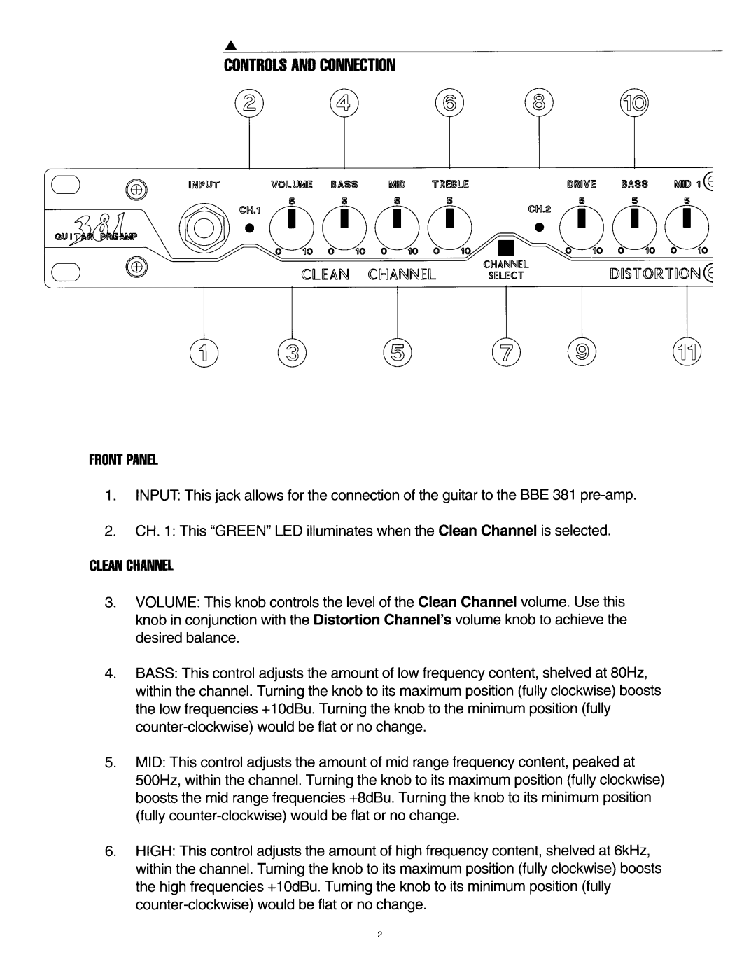 BBE 381 manual 