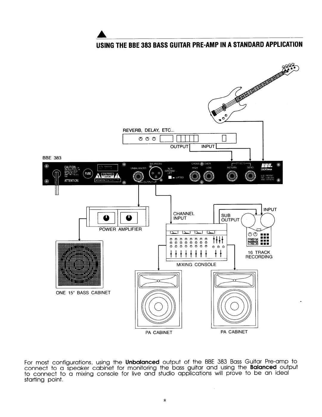 BBE 383 manual 