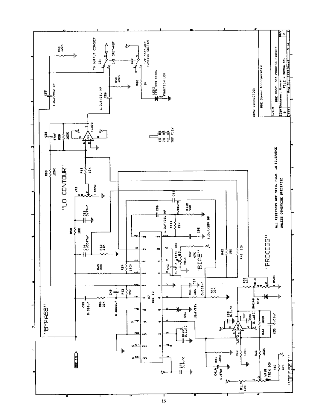 BBE 383 manual 