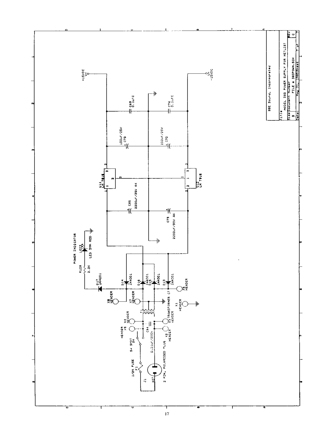 BBE 383 manual 