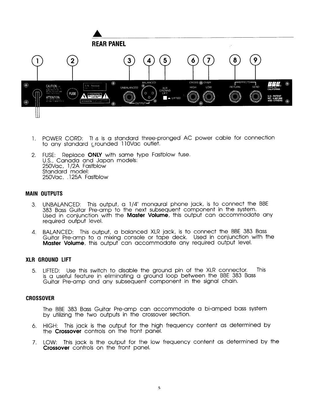 BBE 383 manual 