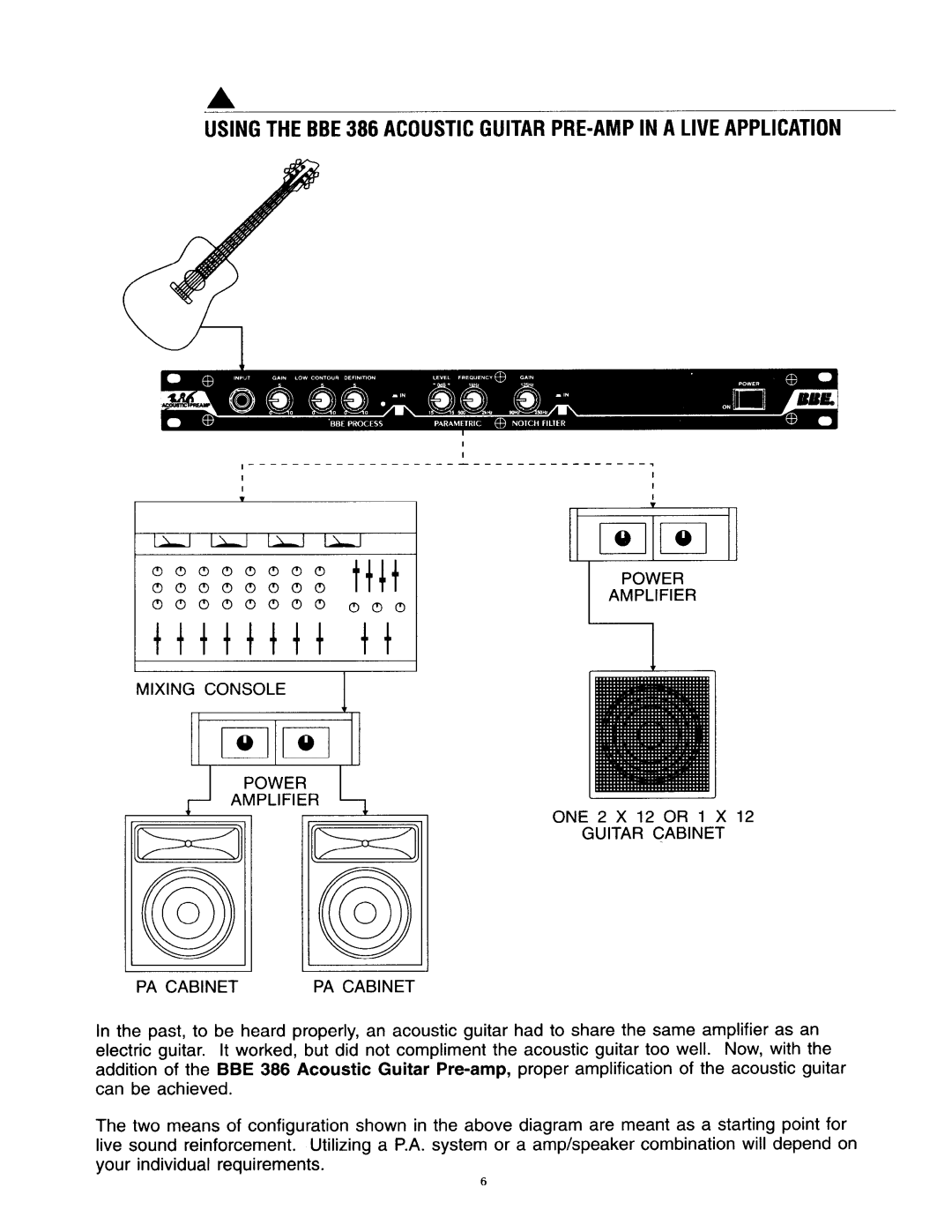 BBE 386 manual 