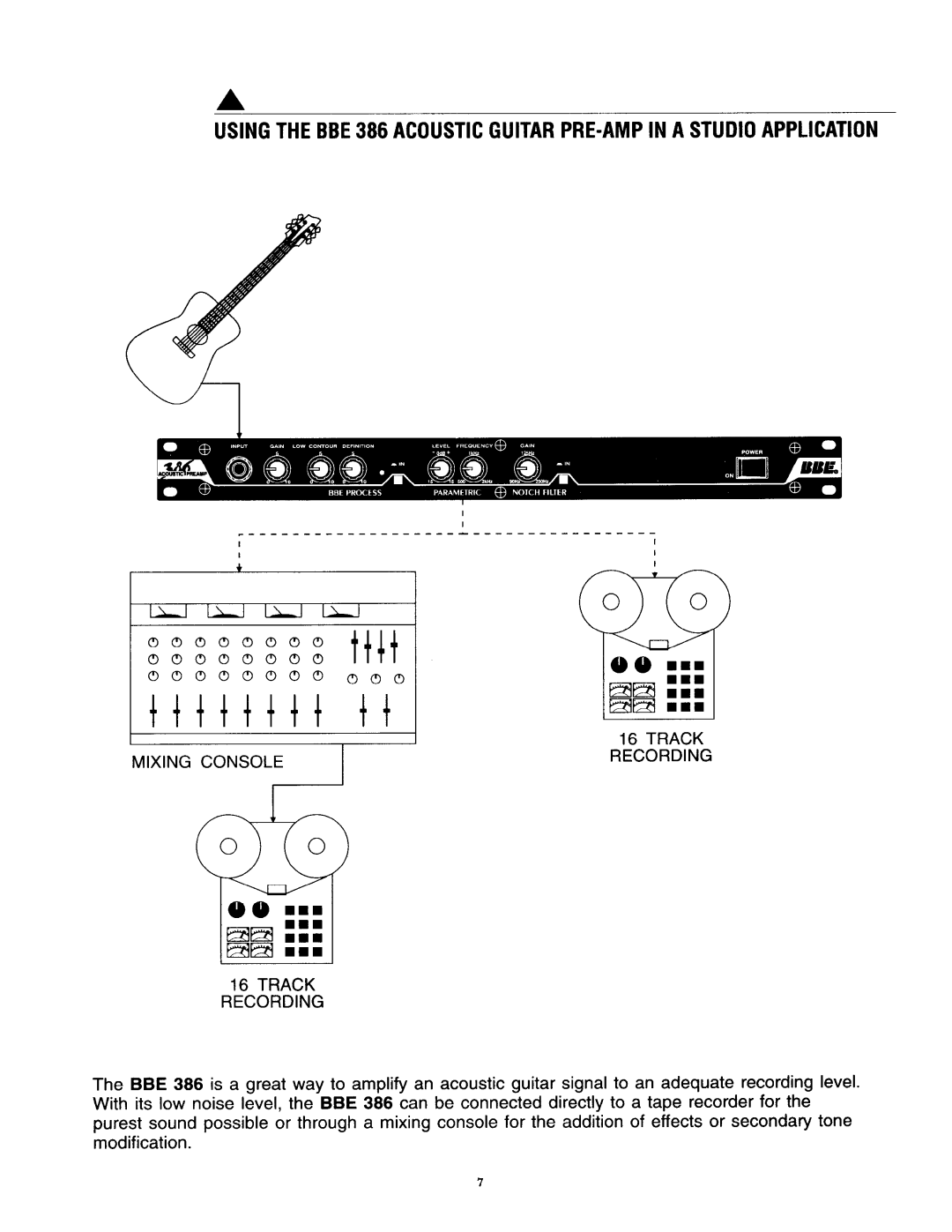 BBE 386 manual 