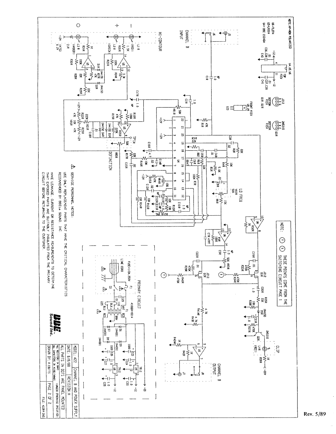 BBE BBE 422 manual 