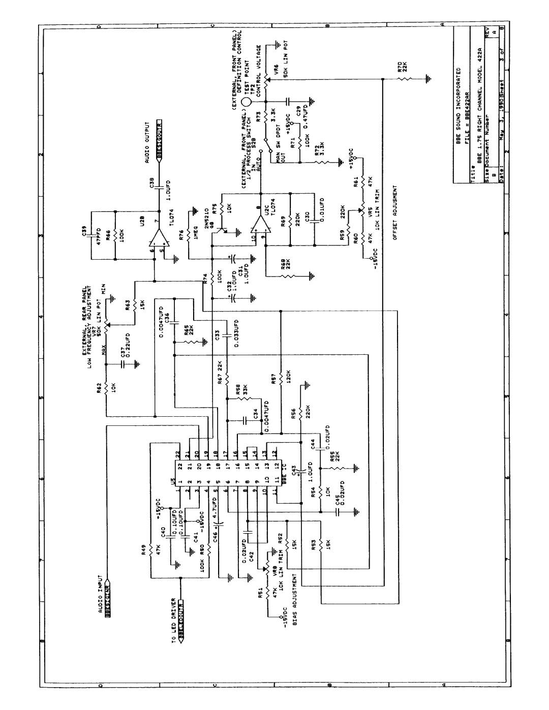 BBE BBE 422A manual 