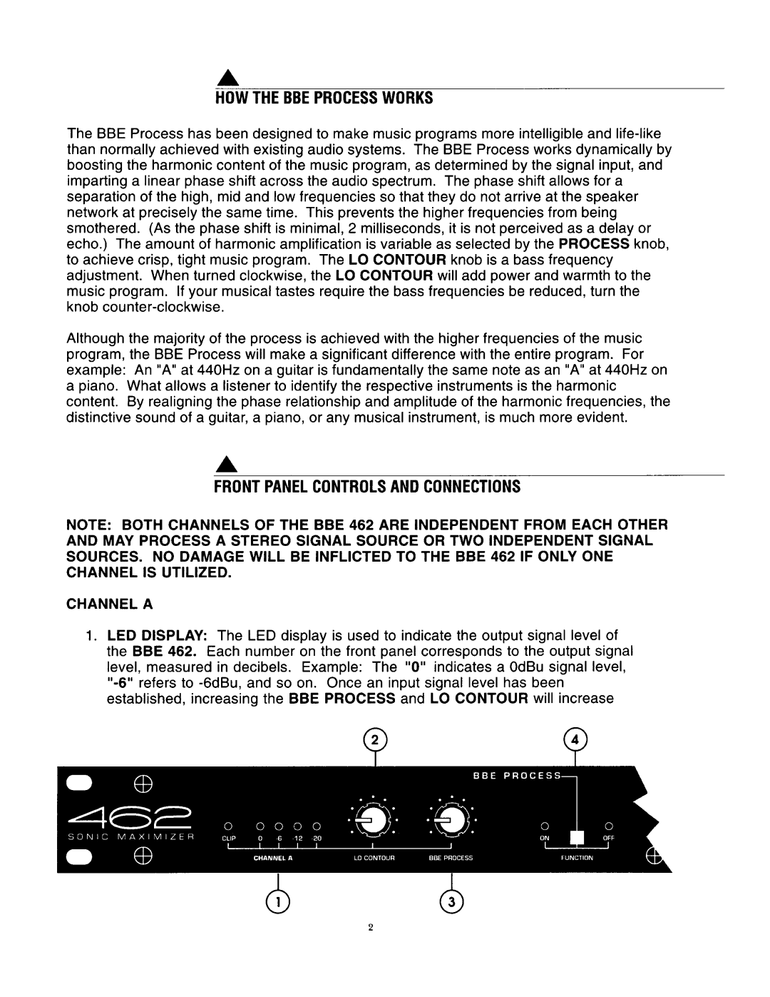 BBE BBE 462 manual 