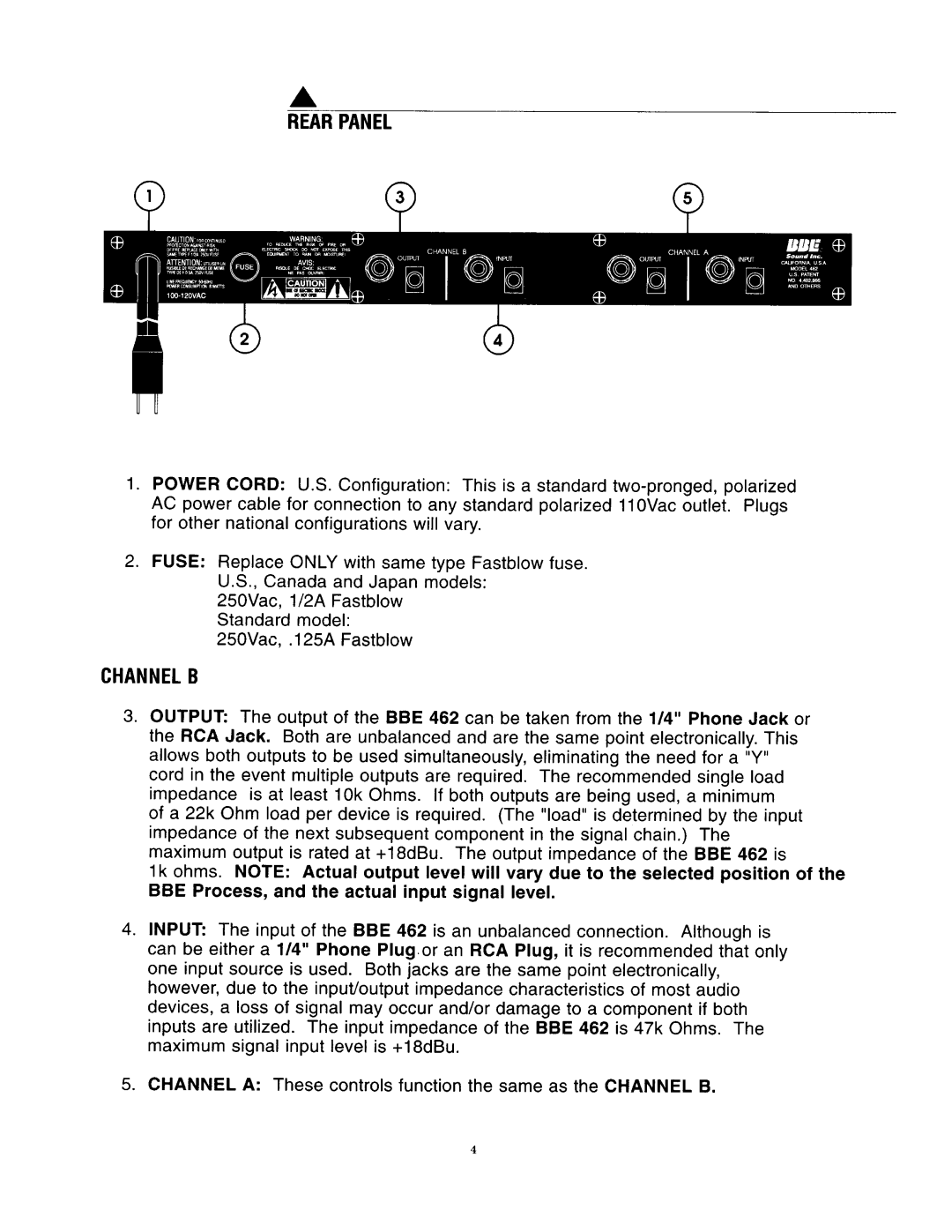 BBE BBE 462 manual 