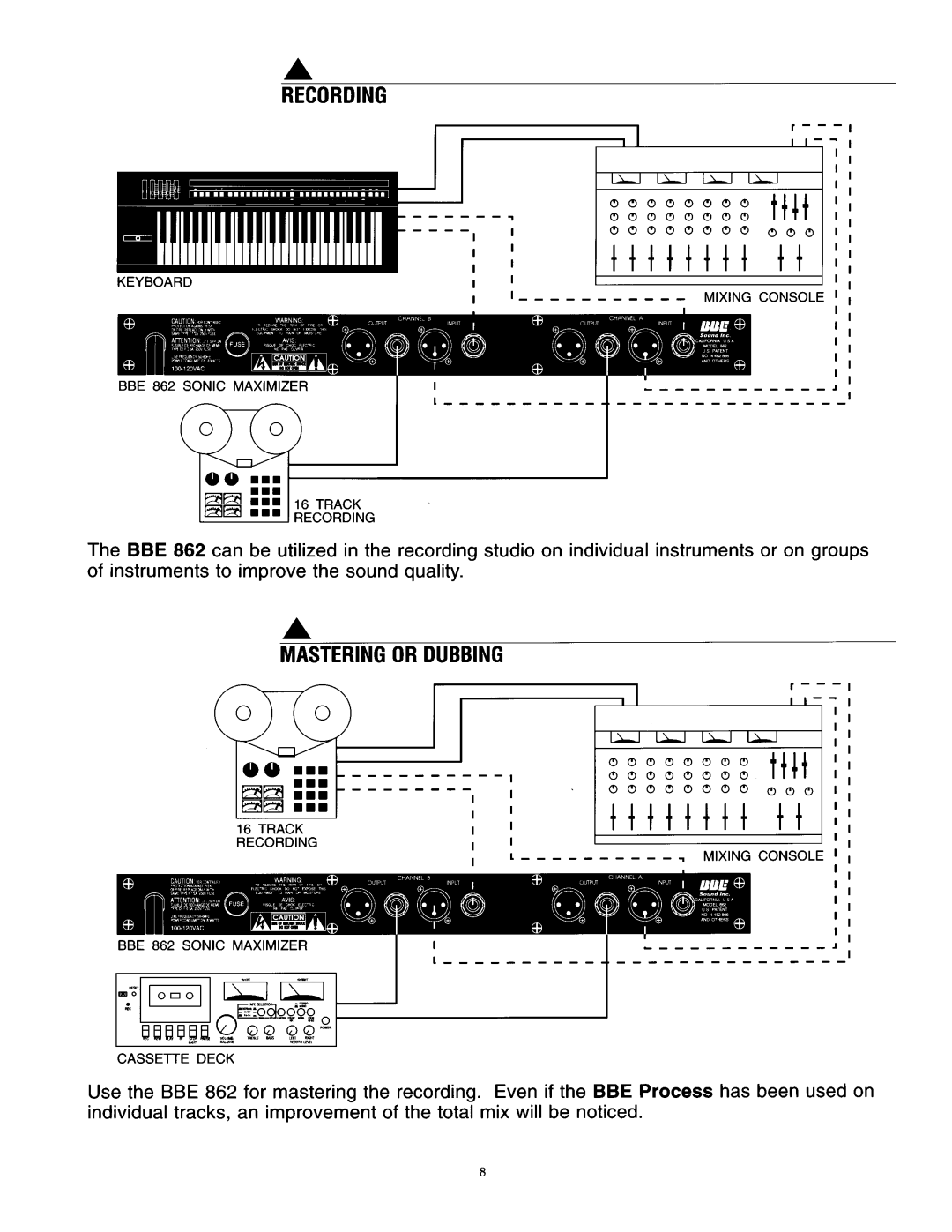 BBE BBE 862 manual 