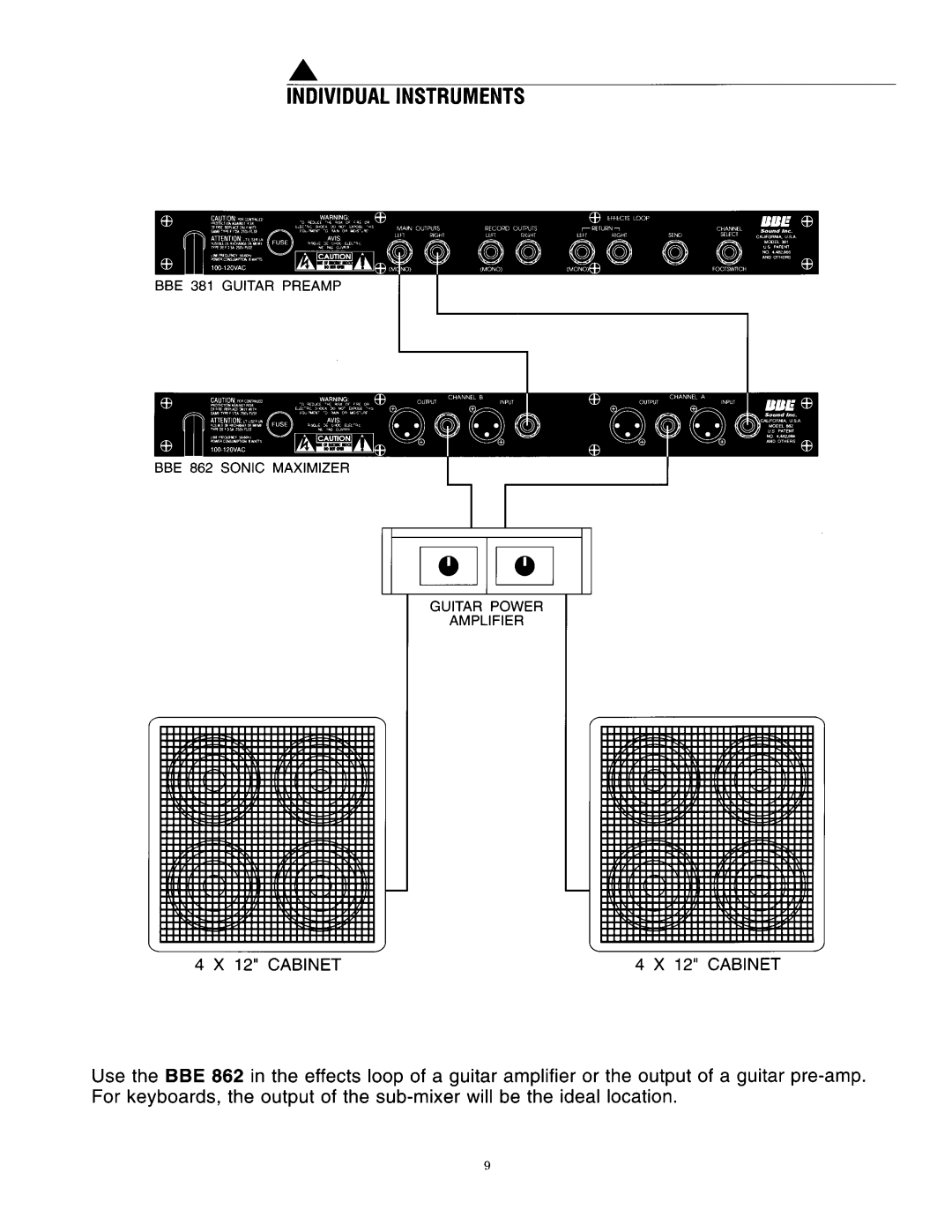 BBE BBE 862 manual 