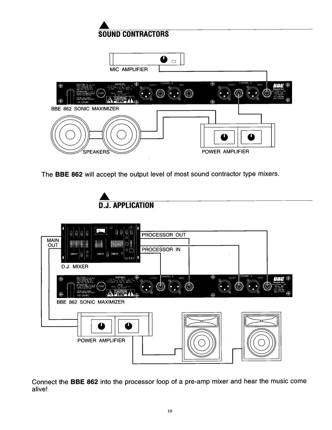 BBE BBE 862 manual 