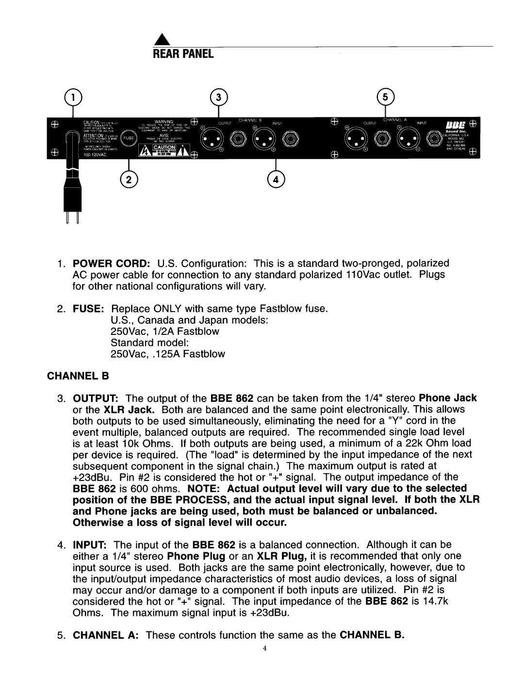 BBE BBE 862 manual 