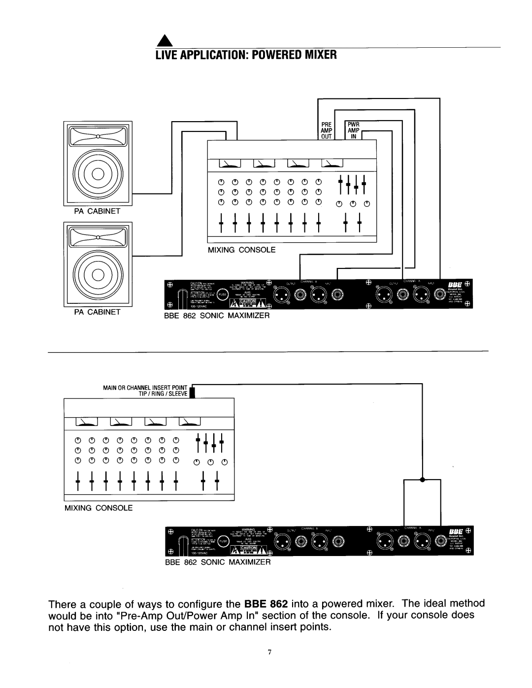 BBE BBE 862 manual 