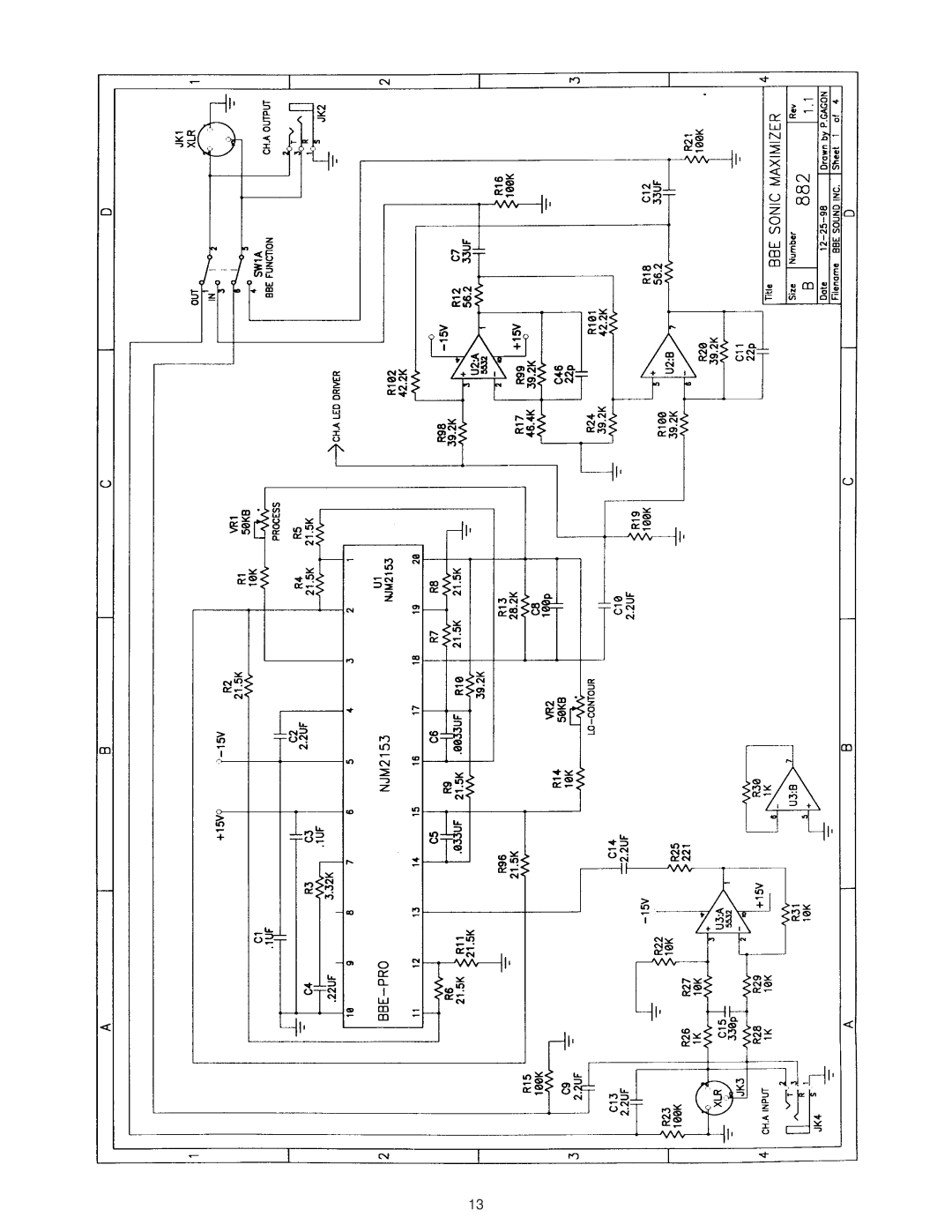 BBE BBE 882 manual 