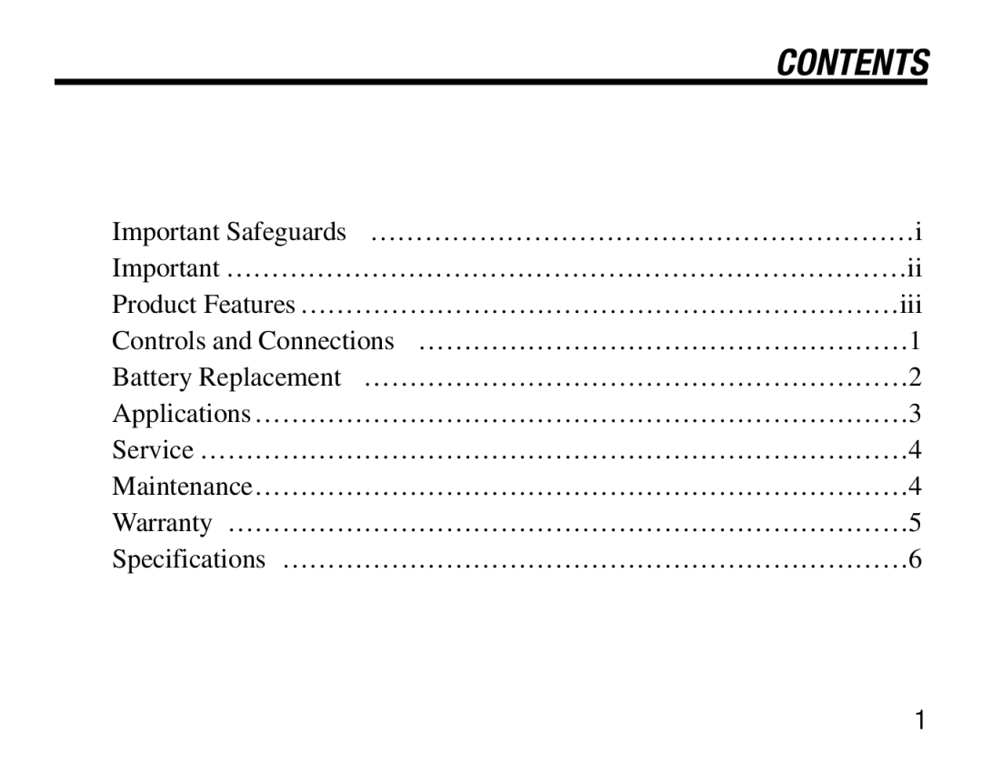 BBE Boosta Grande user manual Contents 