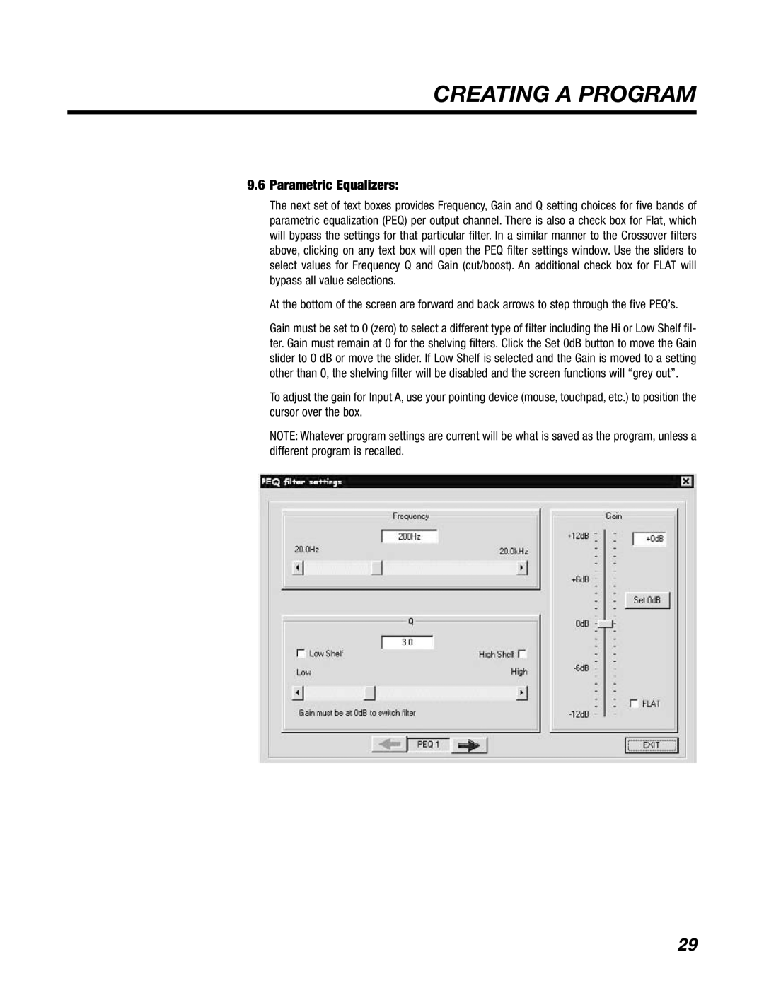 BBE DS48 manual Parametric Equalizers 