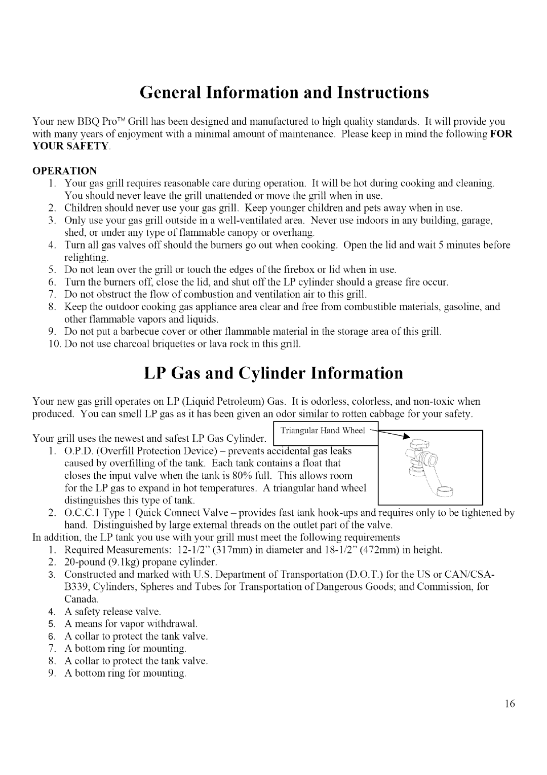 BBQ Pro BQ52006, BQ04023-2 manual Bbq, Your Safety Operation 