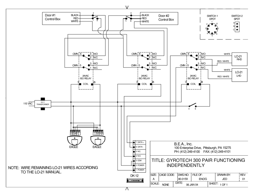 BEA 1100 manual LO-21, 12345 