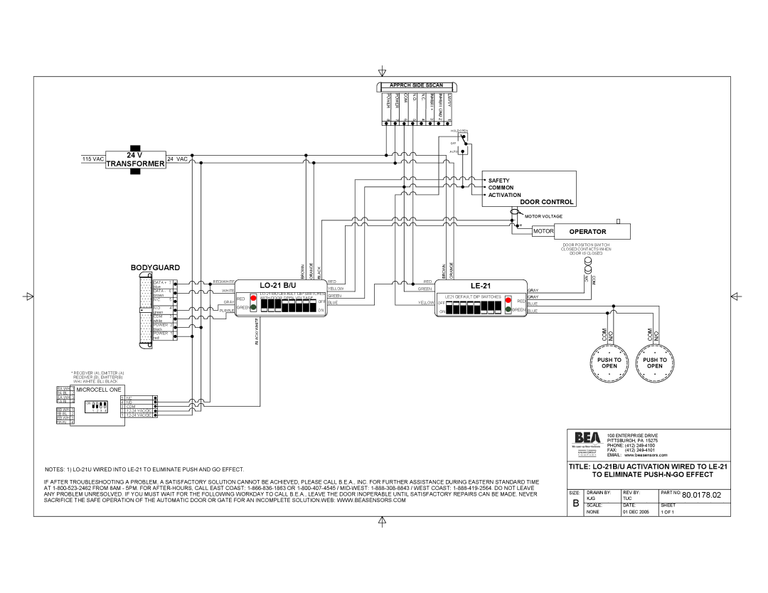 BEA 80.0000.02 manual Transformer 