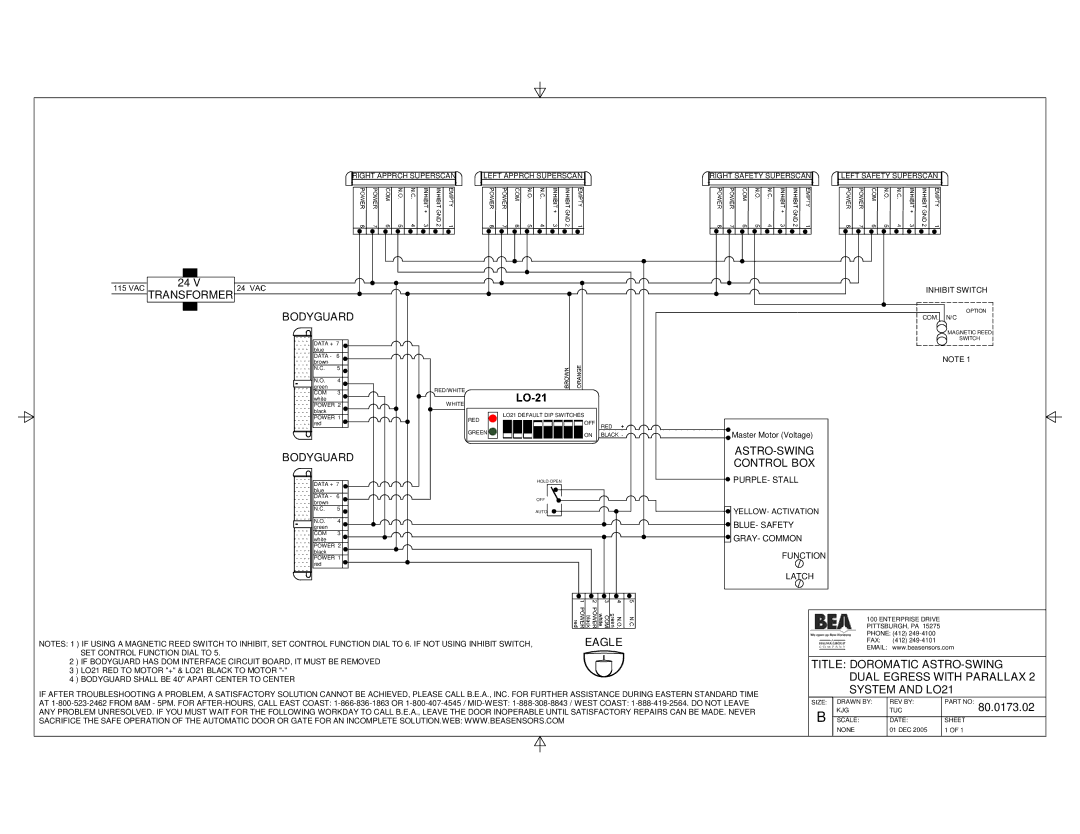 BEA 80.0068.03 manual Title Doromatic ASTRO-SWING 