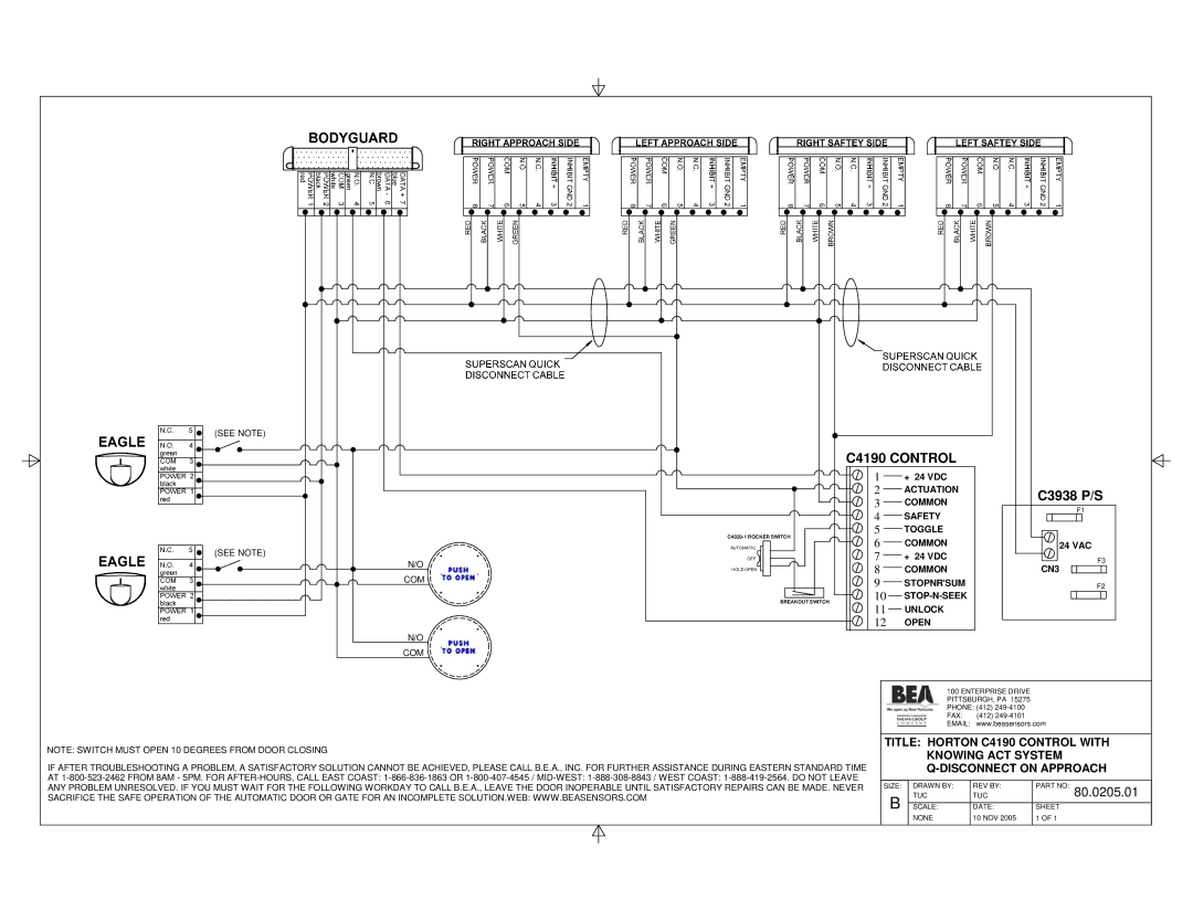 BEA C2150, 80.0091.02 manual 80.0205.01 