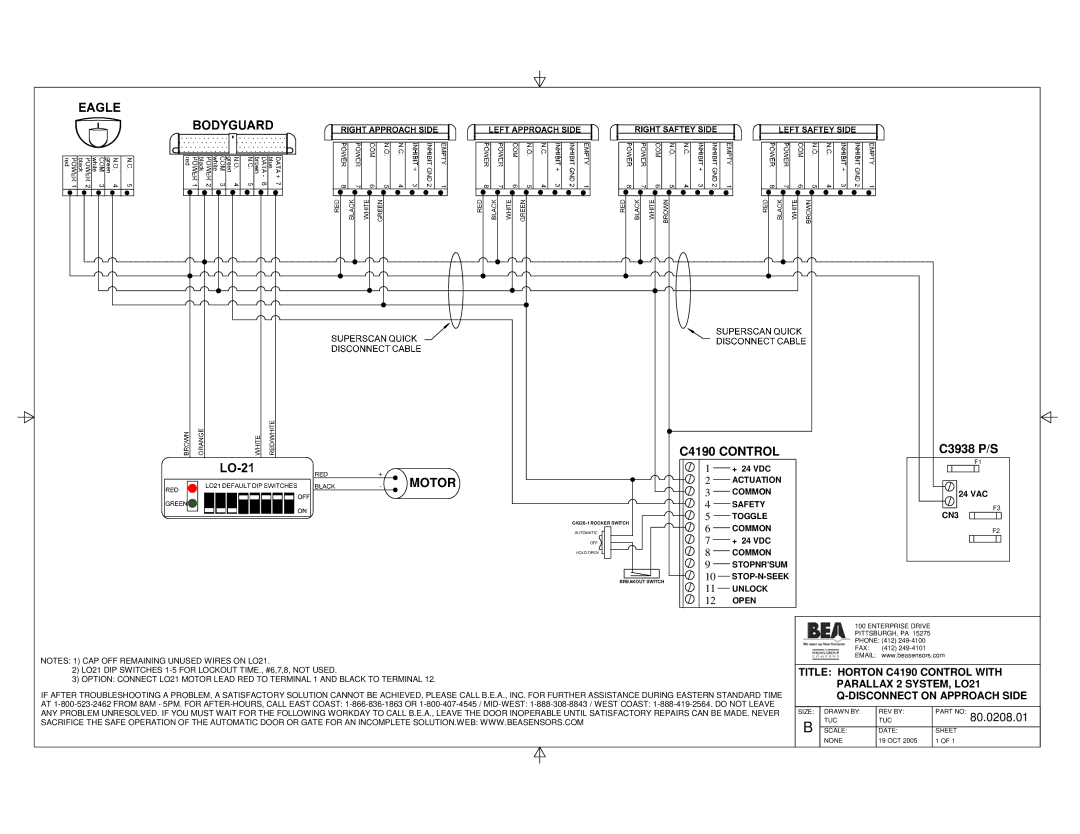 BEA 80.0091.02, C2150 manual Motor 