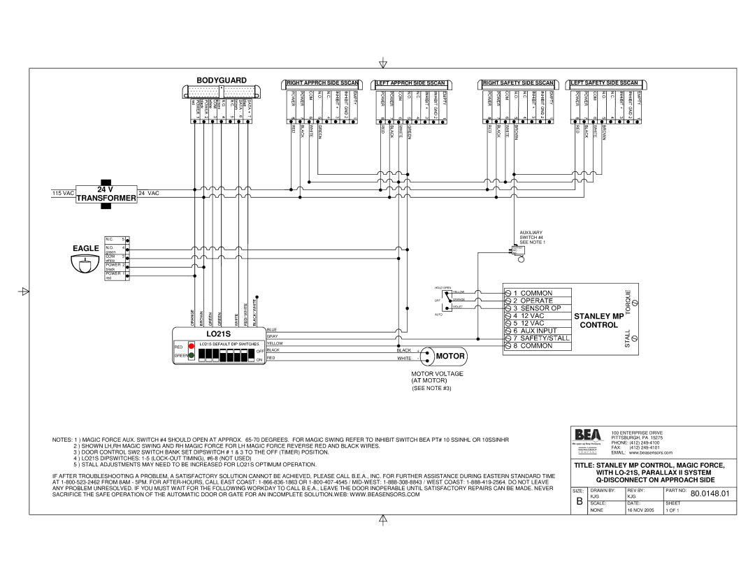 BEA Dip Switch I manual Transformer, 80.0148.01 