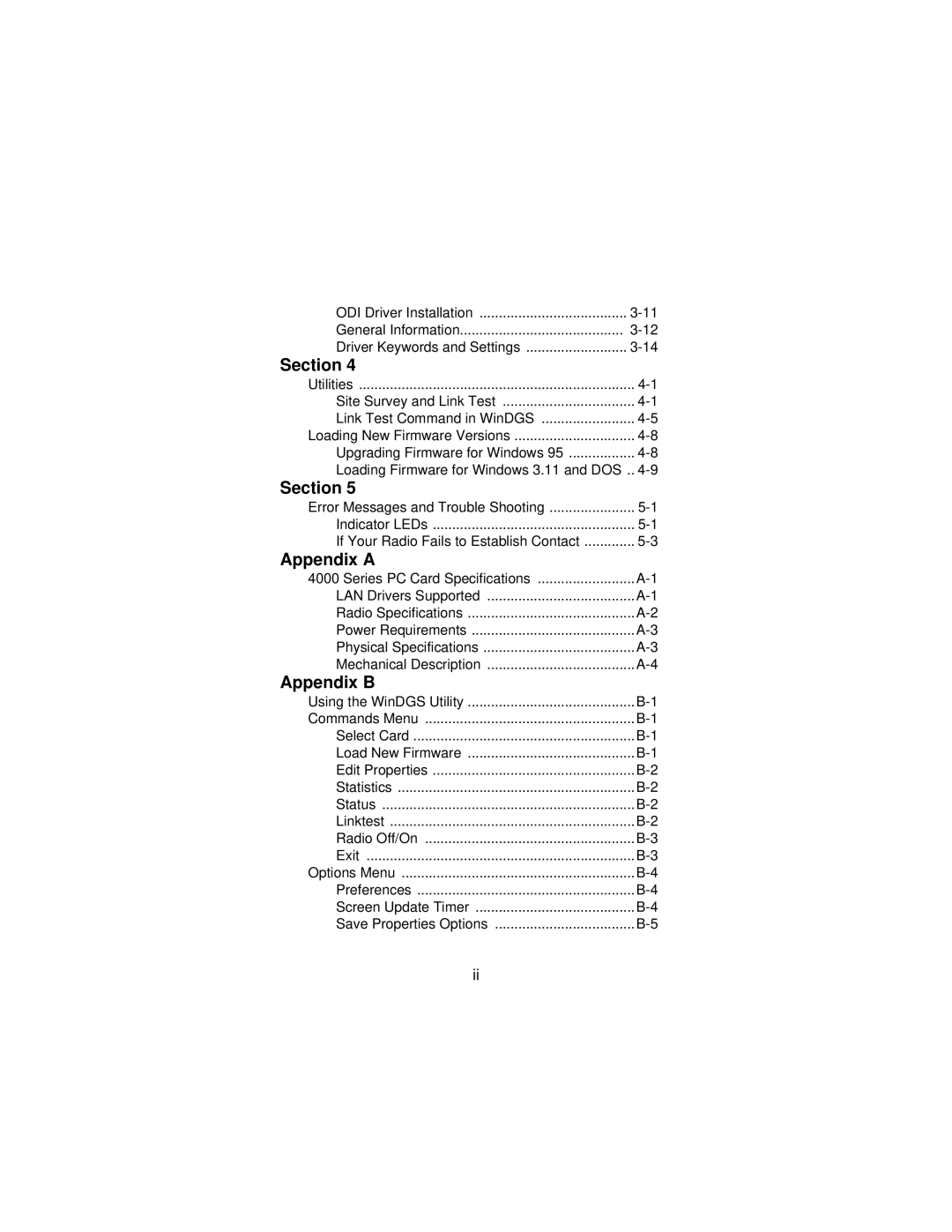 Beacon Computer Lan Adapter manual Appendix a 