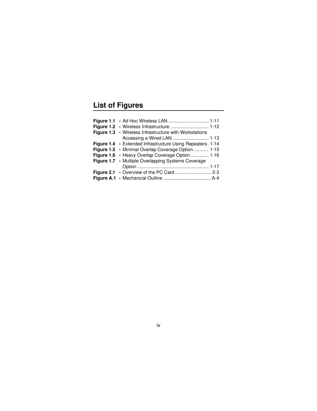 Beacon Computer Lan Adapter manual List of Figures 