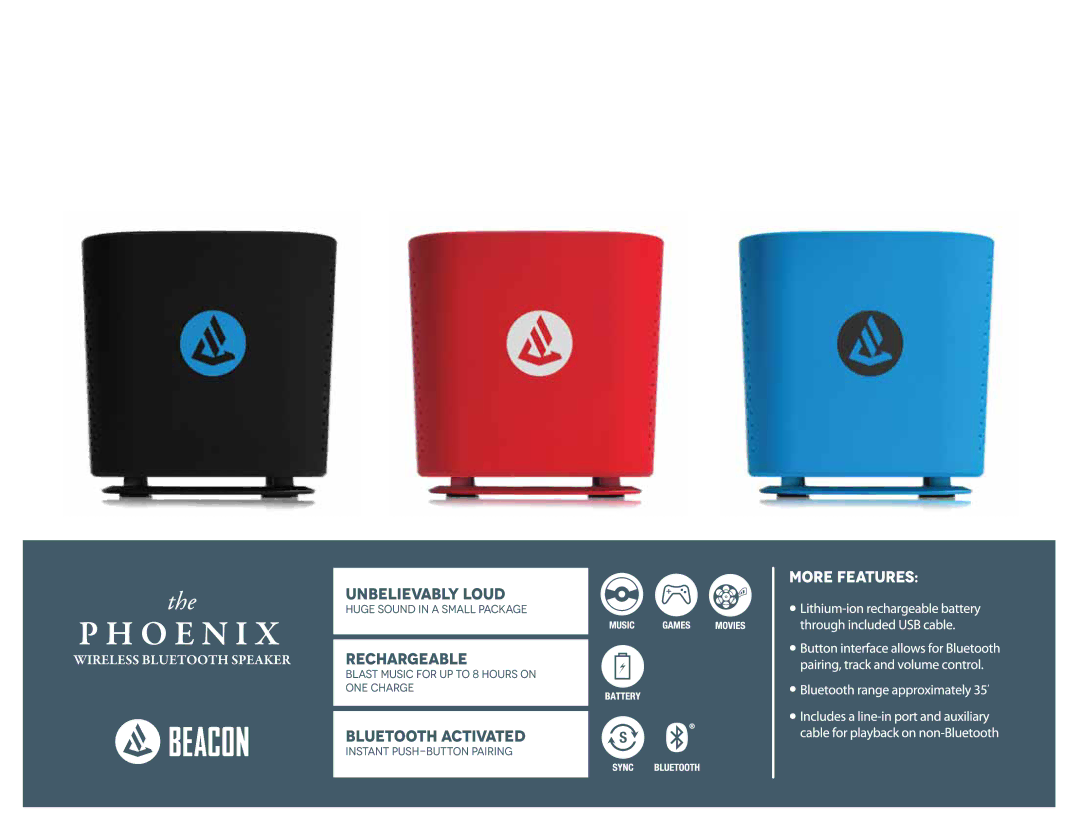 Beacon Computer Phoenix Black, Phoenix Red, Phoenix Pink, Phoenix Blue manual 