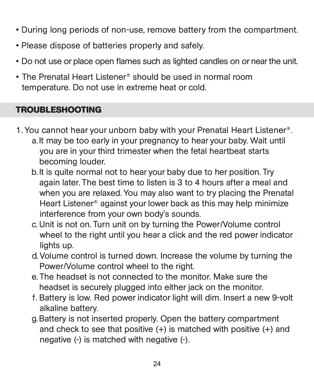 Bebe Sounds Be005 instruction manual Troubleshooting 