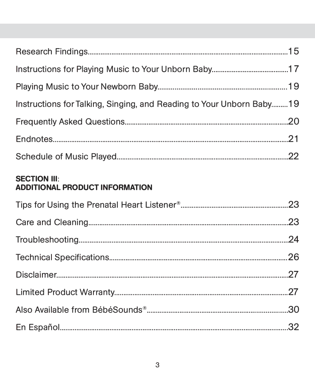 Bebe Sounds Be005 instruction manual Section Additional Product Information 