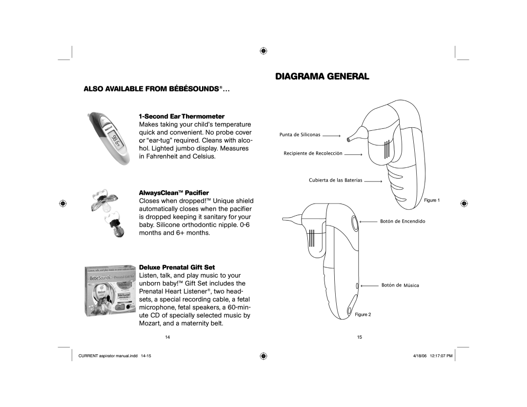 Bebe Sounds #BR140 instruction manual Diagrama General, Also Available from BÉBÉSOUNDS… 