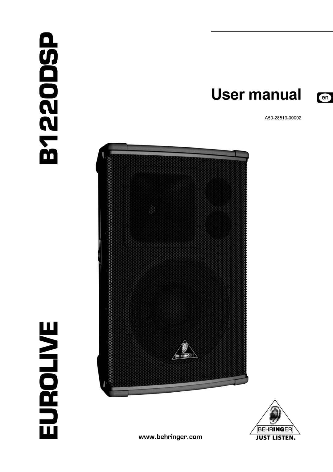 Behringer B1220DSP user manual Eurolive 