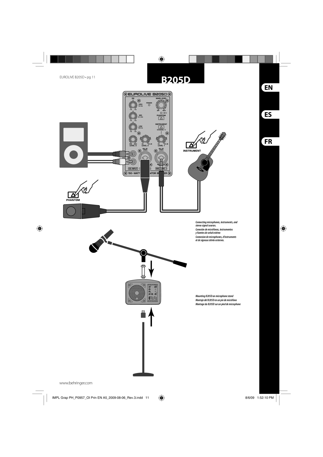 Behringer B205D manual 