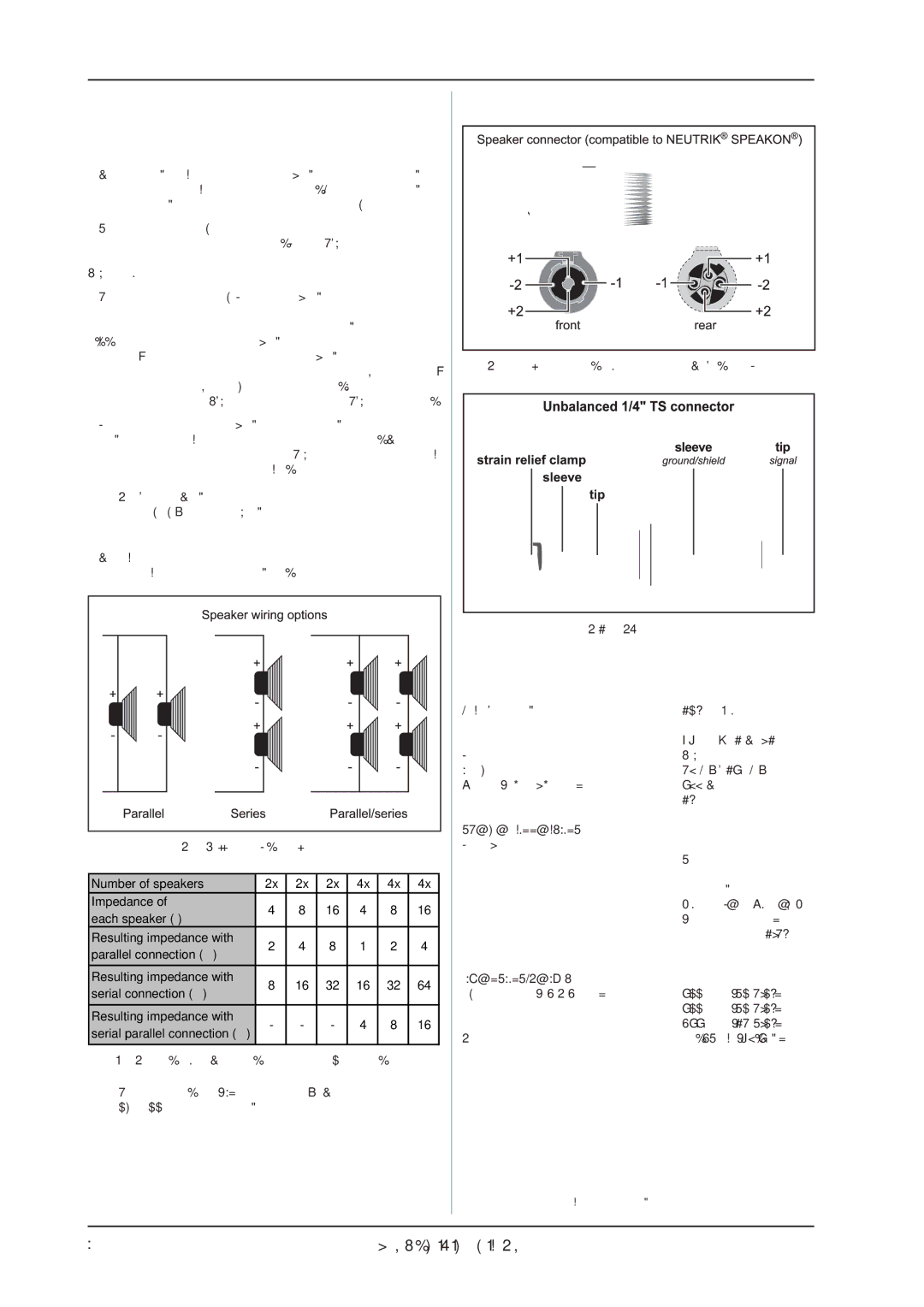 Behringer BA115 manual Installation, Specifications 