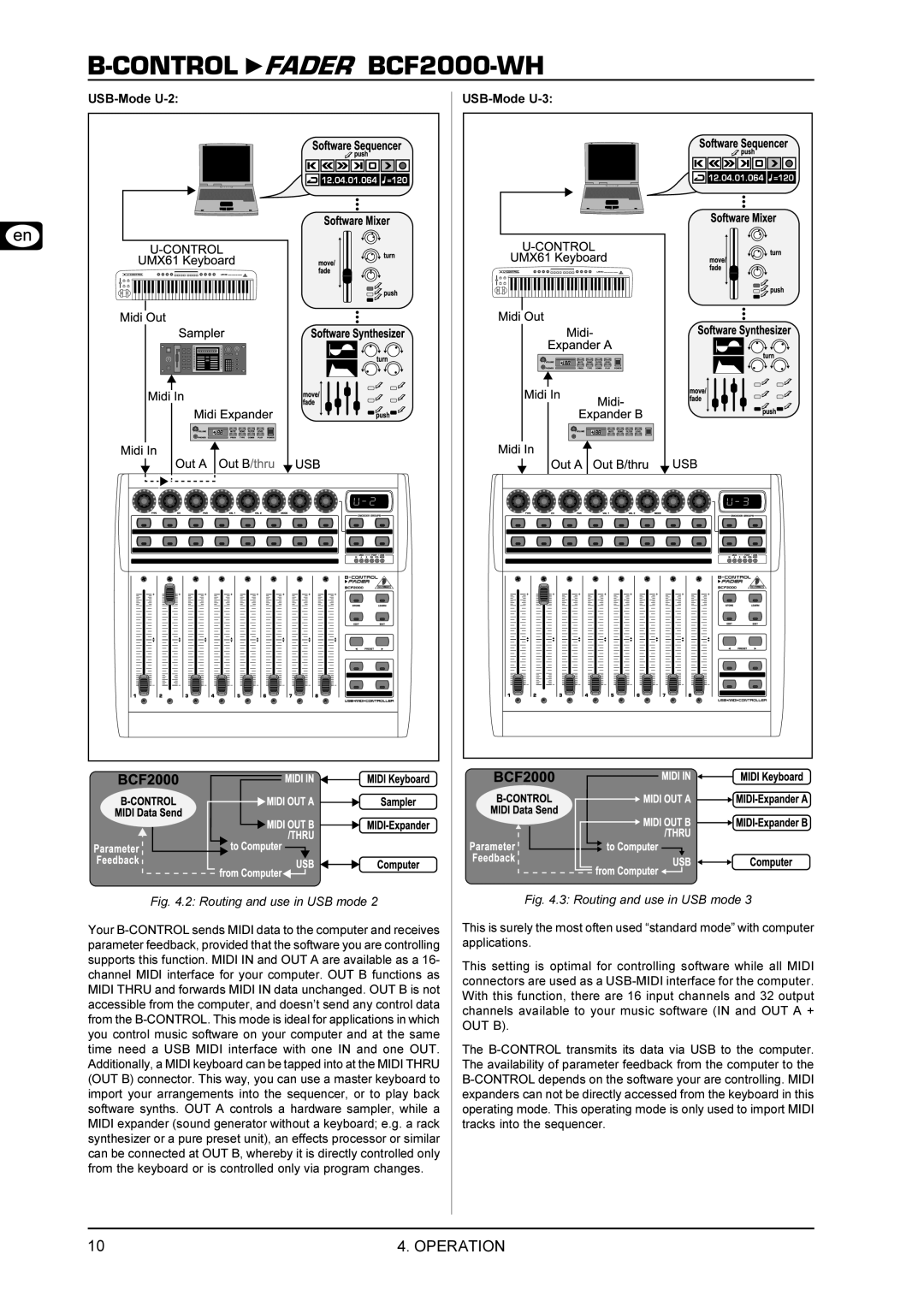 Behringer BCF2000-WH manual Your B-CONTROL sends Midi data to the computer and receives, Applications 