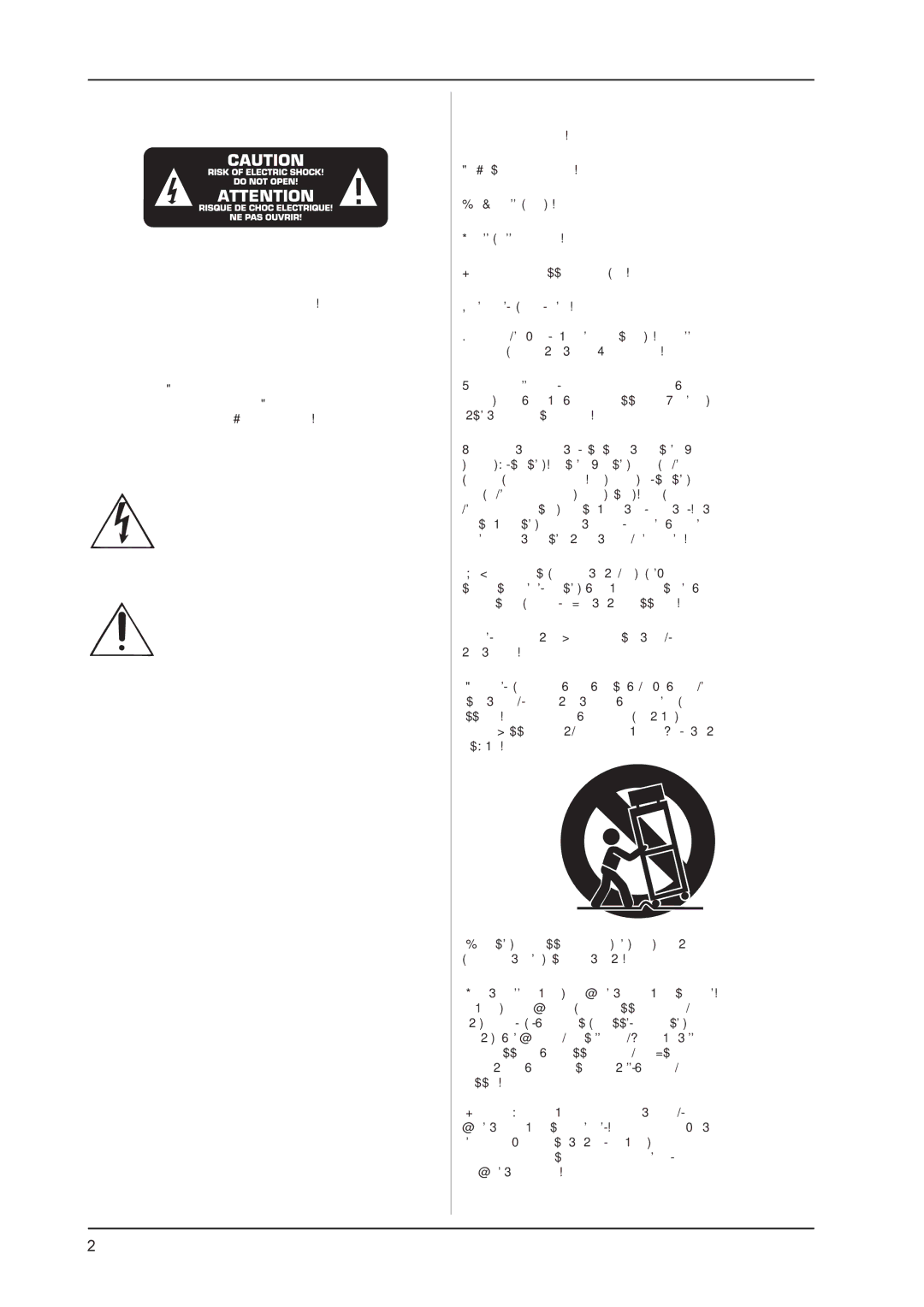 Behringer DI800, Ultra-Di Pro (8-channel Direct Injection box) Important Safety Instructions, Detailed Safety Instructions 